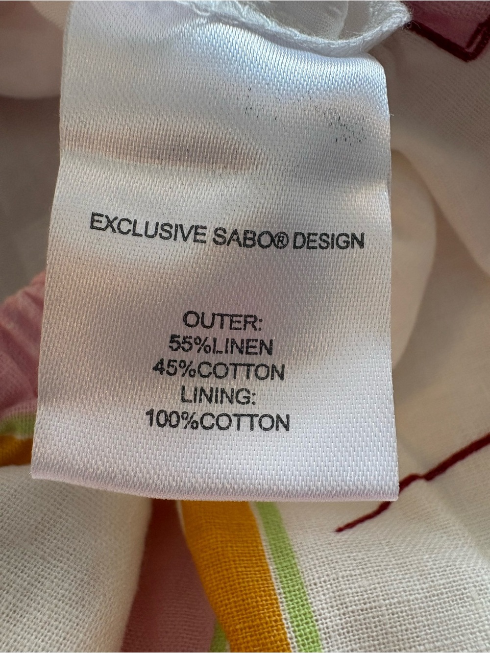 SABO Linen Pink & White Printed Cutout Romper with Tie Waist - Picture 8 of 10
